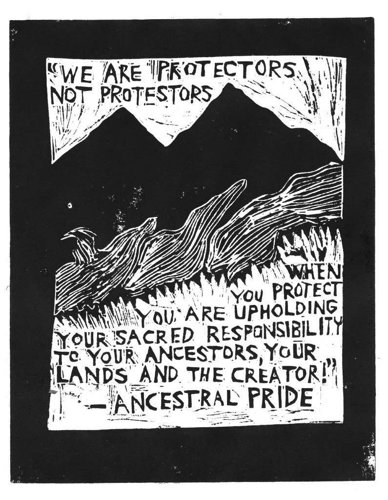 Ancestral Pride Linocut